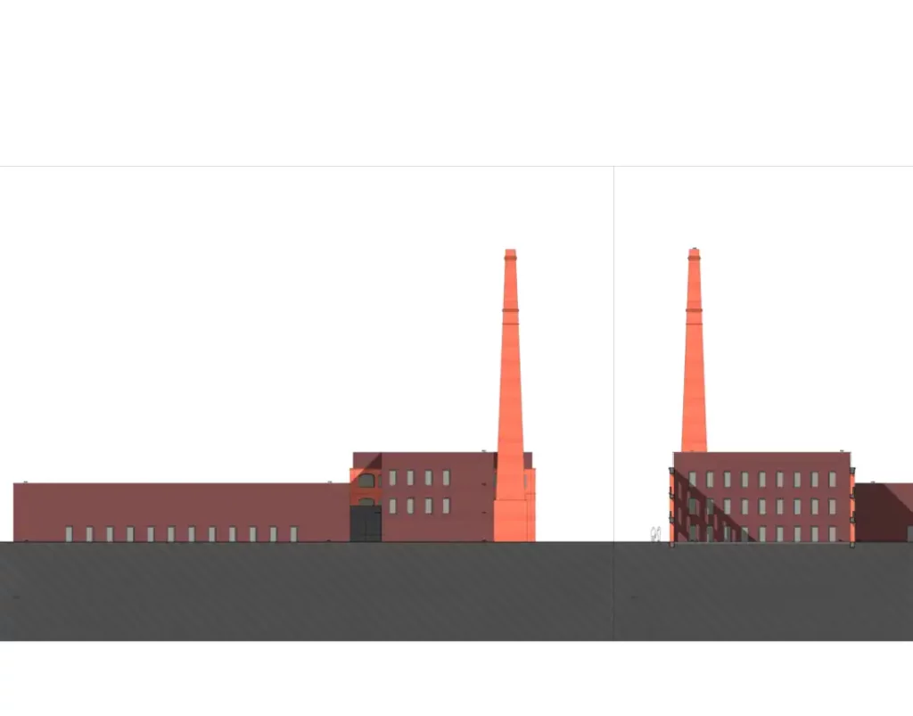 Desenho do Centro Comercial - Alçados