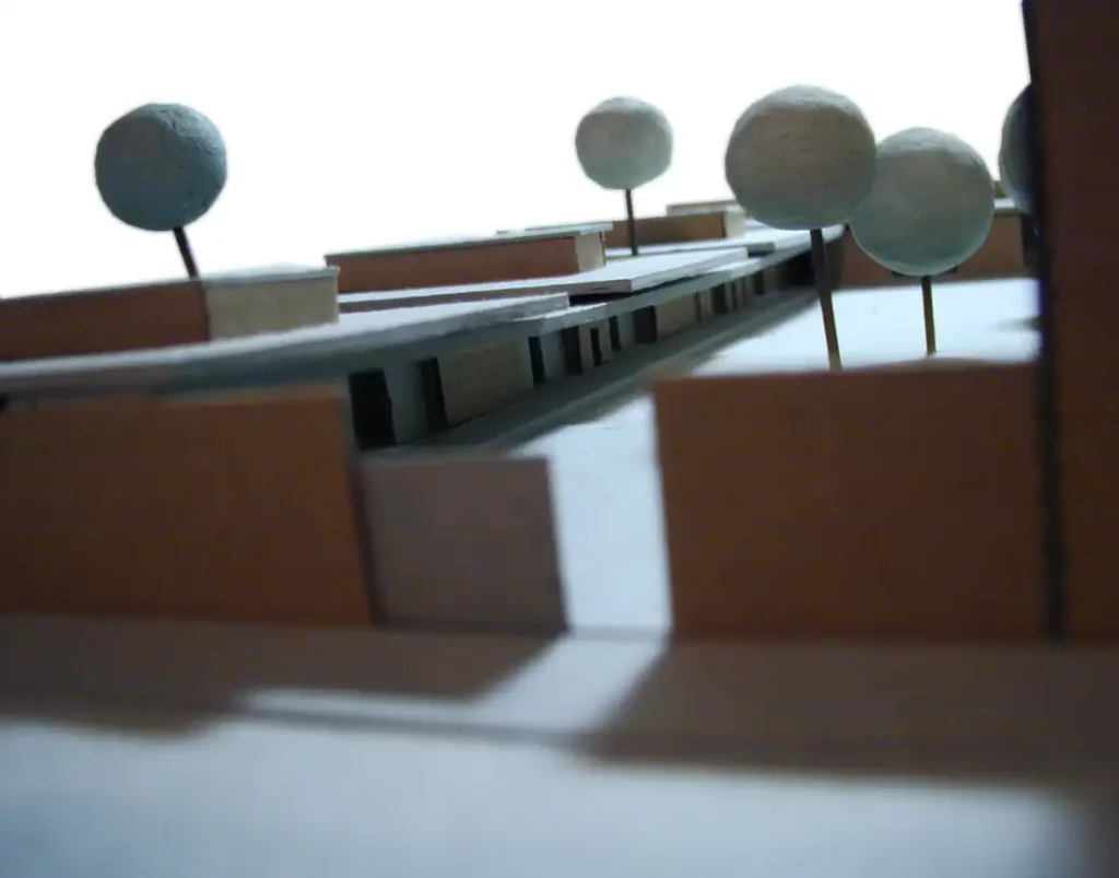 Maquete do infantário com creche - entrada