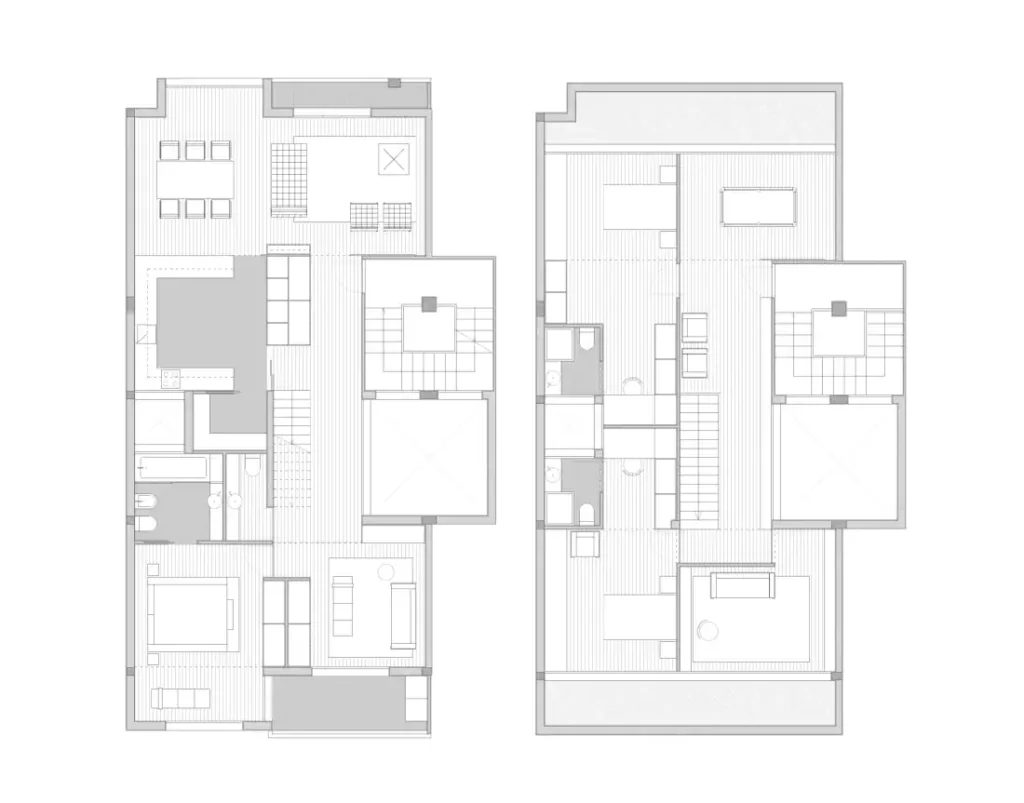 Habitação plurifamiliar - Planta dos apartamentos