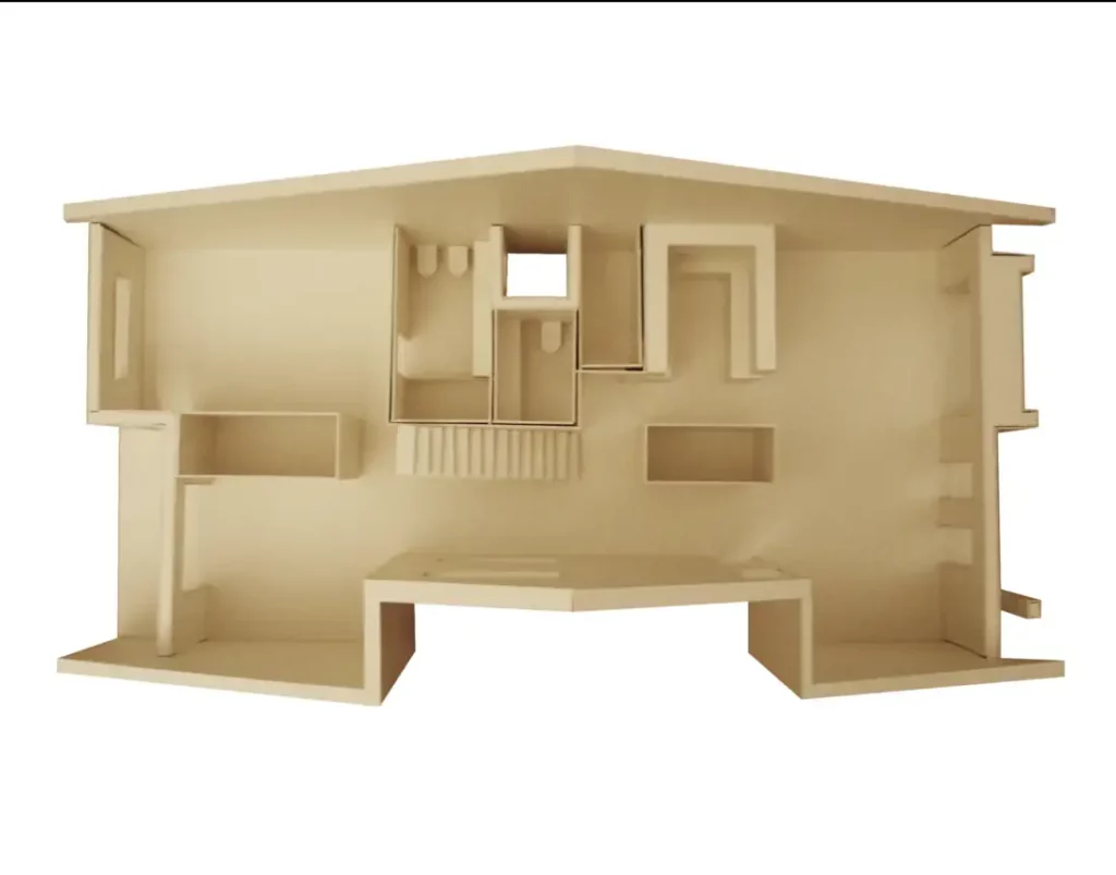 Habitação plurifamiliar - maqueta piso 0