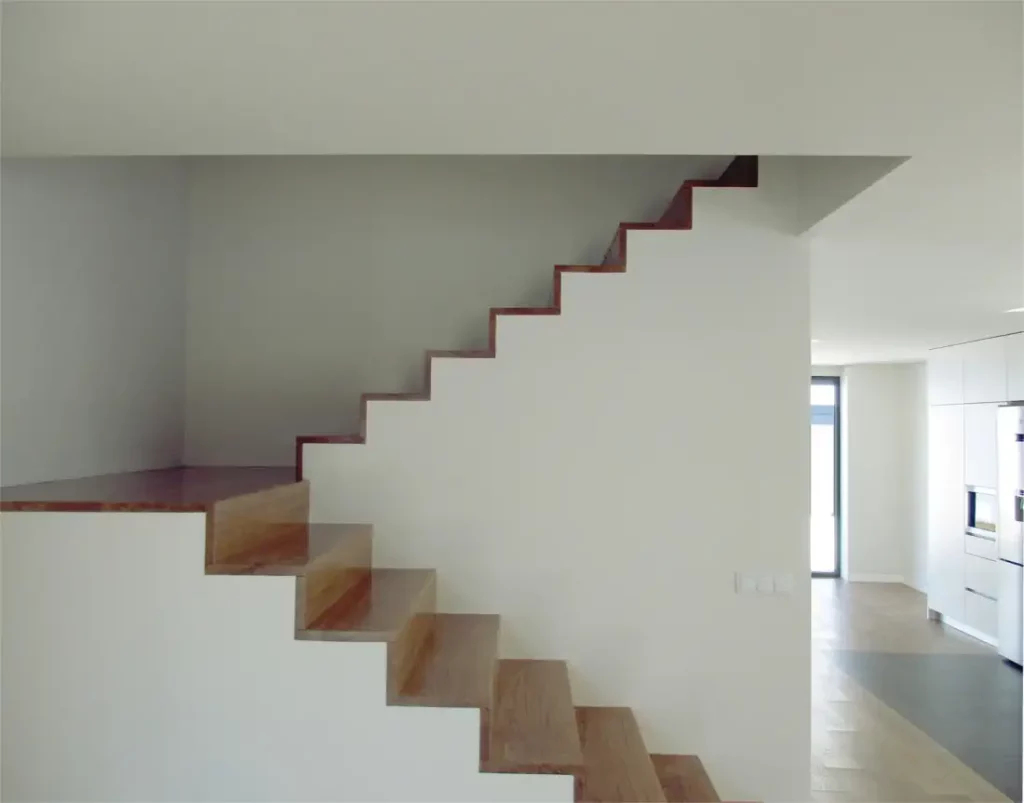 Escadas minimais da casa funcional