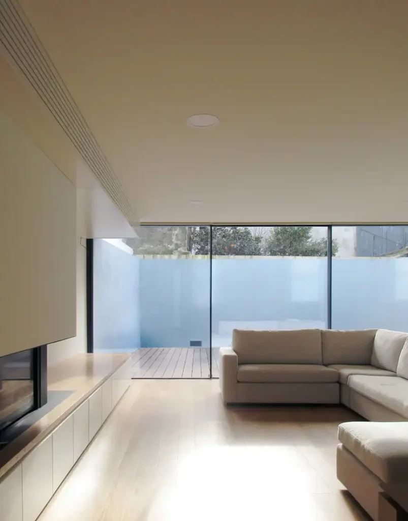 Casa minimalista - sala de estar